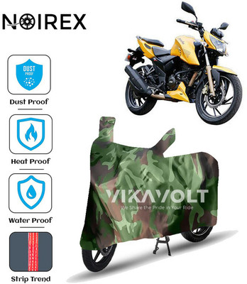 NOIREX Waterproof Two Wheeler Cover for TVS(Apache RTR 200 4V, Green)