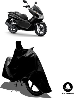 Amexride Waterproof Two Wheeler Cover for Honda(PCX 125 BS6, Black)