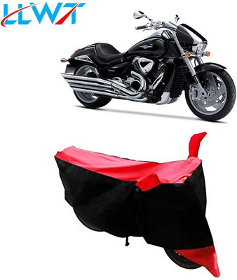 DeepShakshi AUTOMOTIVE Waterproof Two Wheeler Cover for Suzuki(Intruder M1800R, Black, Red)