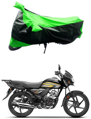 Mdstar Waterproof Two Wheeler Cover for Honda(CD 110 Dream, Green, Black)