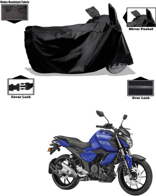 DeepShakshi AUTOMOTIVE Two Wheeler Cover for Yamaha(FZ-25, Black)