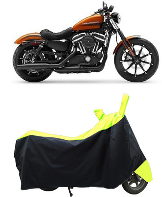 Coxtor Waterproof Two Wheeler Cover for Harley Davidson(Iron 883, Yellow)
