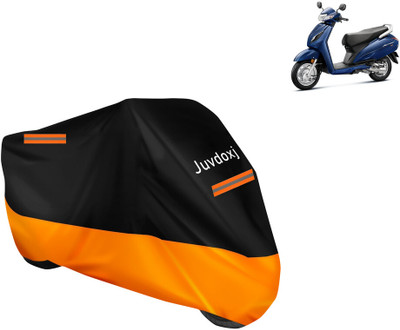 Juvdoxj Waterproof Two Wheeler Cover for Honda(Activa 6G, Orange)