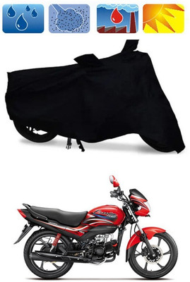 Mdstar Waterproof Two Wheeler Cover for Hero(Passion Plus, Black)