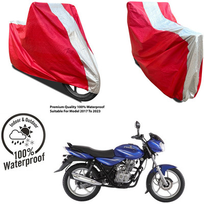 AUTOCAD Waterproof Two Wheeler Cover for Honda(CB Unicorn 150, Silver, Red)
