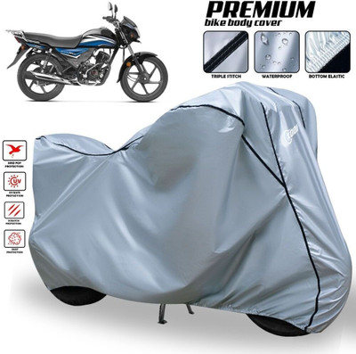 xodi Waterproof Two Wheeler Cover for Honda(Dream Neo, Silver, Black)