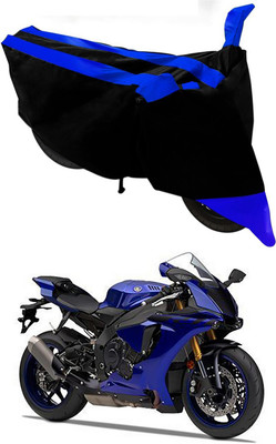MMSSTAR Waterproof Two Wheeler Cover for Yamaha(YZF R1, Blue, Black)