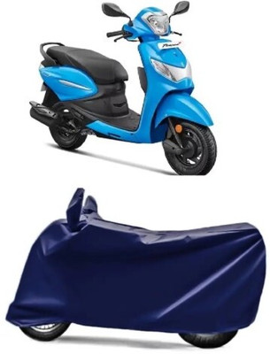Tritika Waterproof Two Wheeler Cover for Hero(Pleasure Plus, Blue)
