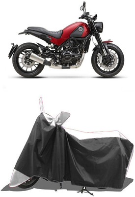 SUGASHRI Waterproof Two Wheeler Cover for Benelli(Leoncino, White, Black)