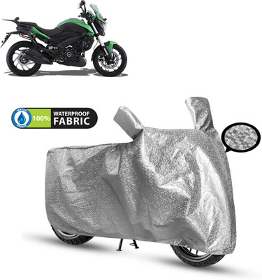 CODOKI Waterproof Two Wheeler Cover for Bajaj(Dominar 400 BS6, Silver)