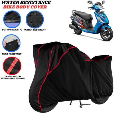 Starlink Waterproof Two Wheeler Cover for Universal For Bike(Maestro Edge, Black, Red)