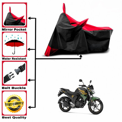 DeepShakshi AUTOMOTIVE Two Wheeler Cover for Yamaha(SZ-RR, Red, Black)