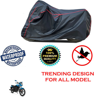 THE REAL ARV Waterproof Two Wheeler Cover for Hero(Splendor I Smart, Black)