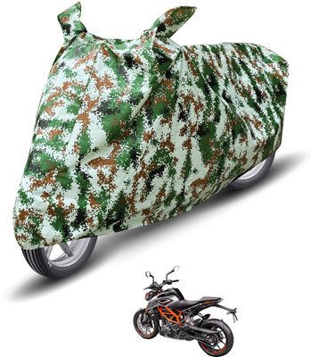 Auto Hub Waterproof Two Wheeler Cover for KTM(250 Duke, Green)