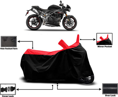 Amexride Two Wheeler Cover for Triumph(Speed Triple BS6, Red)