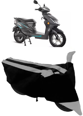 ABORDABLE Two Wheeler Cover for Hero(Electric Atria, Black, Grey)