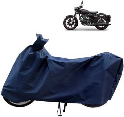 Horseyaart Waterproof Two Wheeler Cover for Royal Enfield(Classic Stealth Black BS6, Blue)