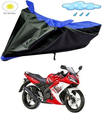 Genipap Two Wheeler Cover for Yamaha(R15S, Black, Blue)