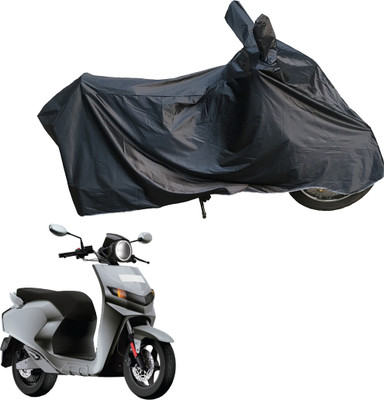 Motodreka Waterproof Two Wheeler Cover for 22Motors(Flow, Black)