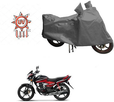 MMSSTAR Waterproof Two Wheeler Cover for Honda(CB Shine, Grey)
