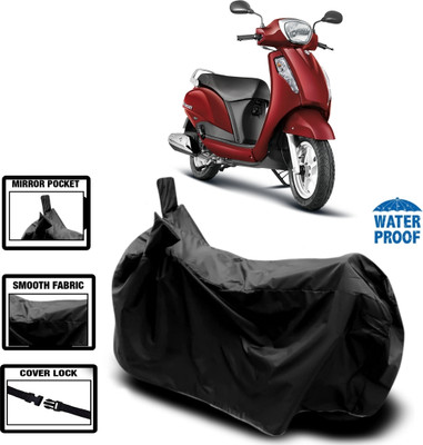 DeepShakshi AUTOMOTIVE Two Wheeler Cover for Suzuki(Access 125, Black)