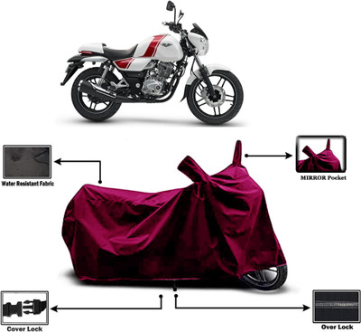 Amexride Two Wheeler Cover for Bajaj(V15, Maroon)