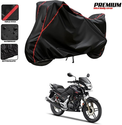 DeepShakshi AUTOMOTIVE Two Wheeler Cover for Hero(CBZ, Black, Red)