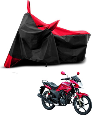 KEDIT Two Wheeler Cover for Hero(Hunk, Red, Black)