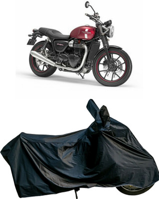 Autofly Waterproof Two Wheeler Cover for Triumph(Street Twin, Black)