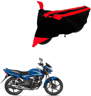 DeepShakshi AUTOMOTIVE Two Wheeler Cover for Honda(CB Shine, Black, Red)