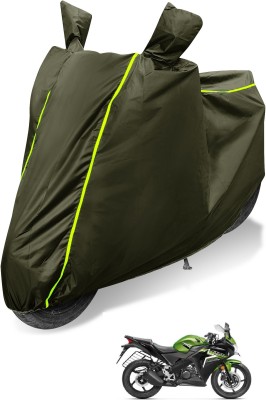 Auto Hub Waterproof Two Wheeler Cover for Honda(CBR 150R, Green)