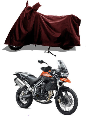 GROFATIK Two Wheeler Cover for Triumph(Tiger 800, Maroon)