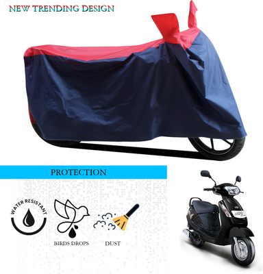 ANTHUB Waterproof Two Wheeler Cover for Mahindra(Duro DZ, Black, Red)
