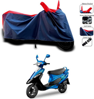 KEDIT Two Wheeler Cover for TVS(Scooty Pep+, Red, Blue)