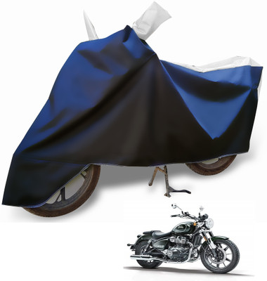Euro Care Waterproof Two Wheeler Cover for Royal Enfield(Meteor, Silver)