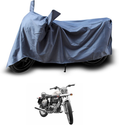 PAGORA Waterproof Two Wheeler Cover for Royal Enfield(Bullet 350, Grey)