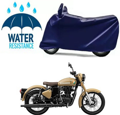 Furious3D Two Wheeler Cover for Royal Enfield(Bullet Trials 500, Blue)