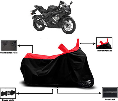 Amexride Two Wheeler Cover for Yamaha(YZF R15 V3.0, Red)
