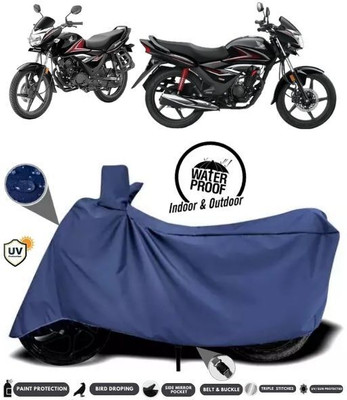 ZAQE Two Wheeler Cover for Honda(CB Shine, Blue)