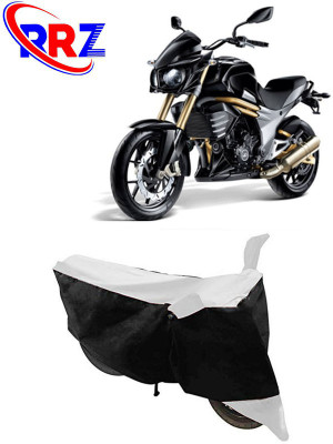 RRZ Waterproof Two Wheeler Cover for Mahindra(Mojo, Black, White)