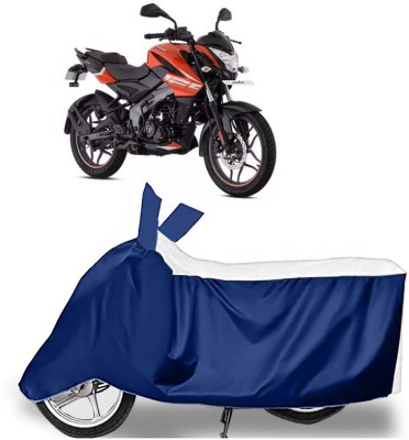 AUTO PEARL Two Wheeler Cover for Bajaj(Pulsar NS-160 BS6, White, Blue)