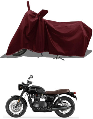 AESTRYD Two Wheeler Cover for Triumph(Bonneville T120 Black, Maroon)