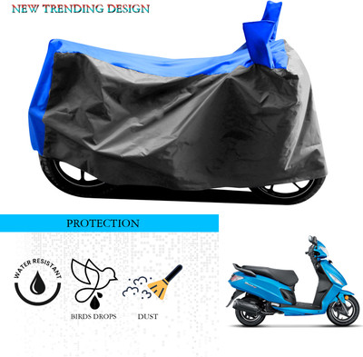 ANTHUB Waterproof Two Wheeler Cover for Hero(Dash, Grey, Blue)