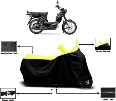 Amexride Two Wheeler Cover for TVS(XL 100 Heavy Duty, Yellow)