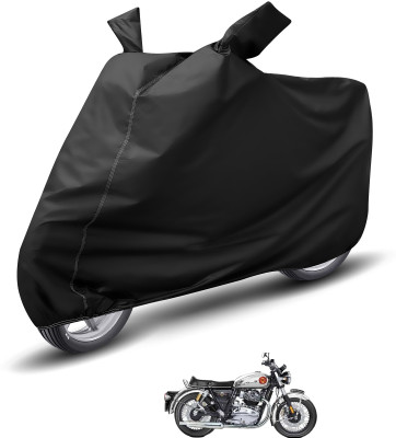 Auto Hub Waterproof Two Wheeler Cover for Royal Enfield(Interceptor 650, Black)