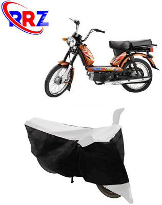 RRZ Waterproof Two Wheeler Cover for TVS(Heavy Duty Super XL, Black, White)