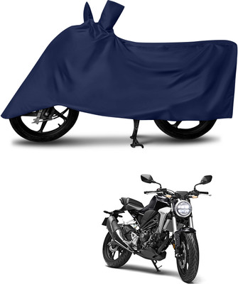 Mdstar Waterproof Two Wheeler Cover for Honda(CB300R, Blue)