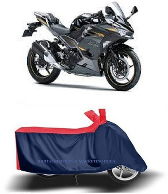 DeepShakshi AUTOMOTIVE Waterproof Two Wheeler Cover for Kawasaki(Ninja 250, Blue)