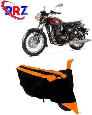 RRZ Waterproof Two Wheeler Cover for Benelli(Imperiale 400, Black, Orange)