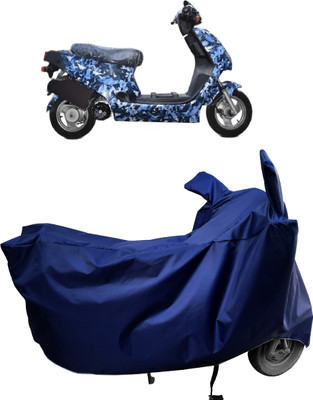 Amexride Two Wheeler Cover for Hero Electric(Electric, Blue)